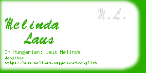 melinda laus business card